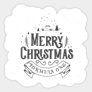 Merry Christmas Formula 1 Sticker